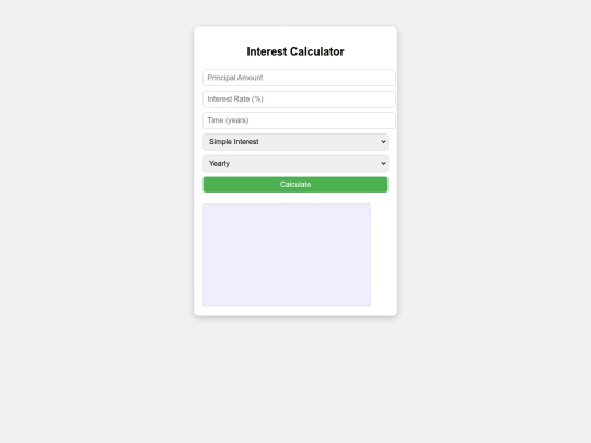 IntrestCalculator screenshot