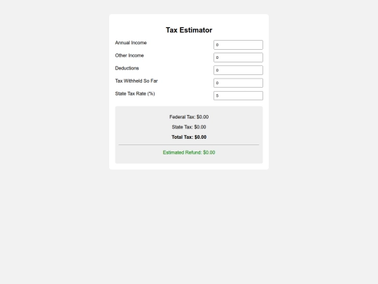 TaxCalculator screenshot