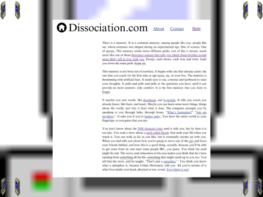 dissociation screenshot
