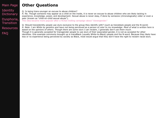 faq screenshot
