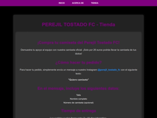 tienda screenshot