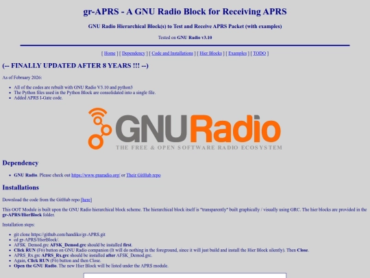 projects/gr-APRS/gr-APRS screenshot