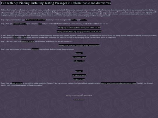 projectpages/aptpinning screenshot