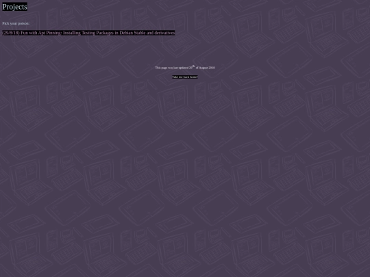 projects screenshot