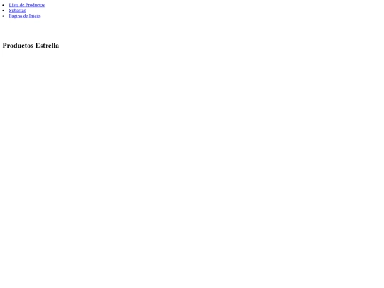 Paginas/menu screenshot