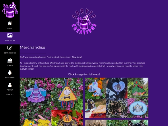 merchandise screenshot