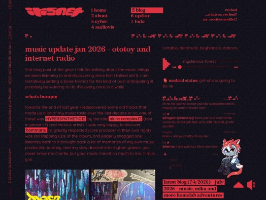 blog/music-jan-2026 screenshot