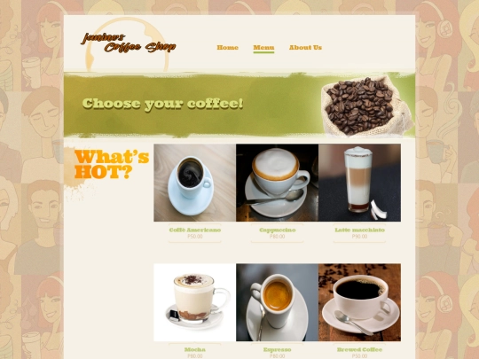 menu screenshot