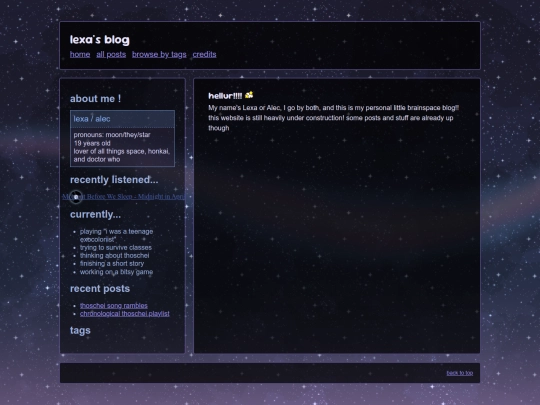 index screenshot