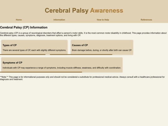 information screenshot