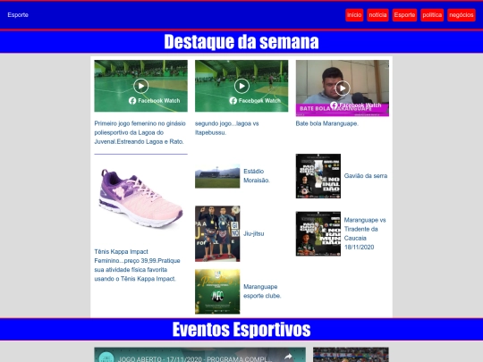 esporte screenshot
