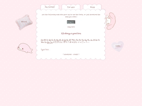 fonts screenshot