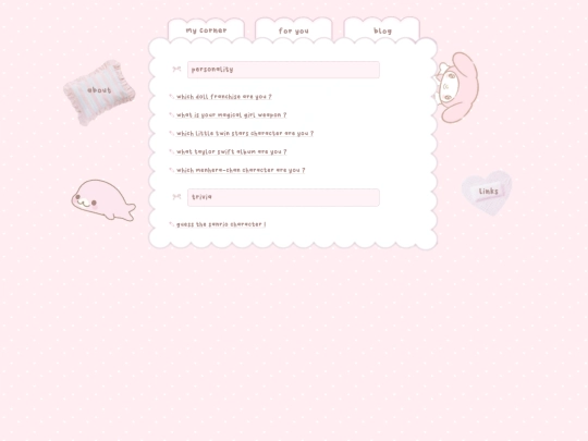 quizzes screenshot