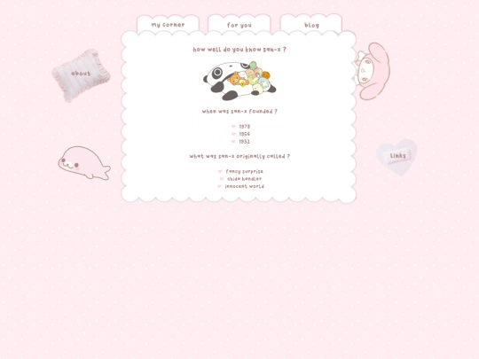 quizzes/how-well-do-you-know-san-x screenshot