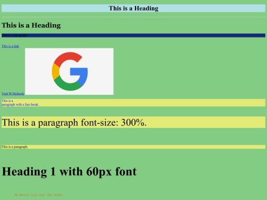 test screenshot