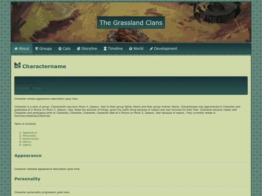 templates/charactertemplate screenshot