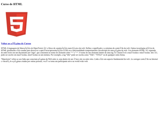 cursos/html screenshot
