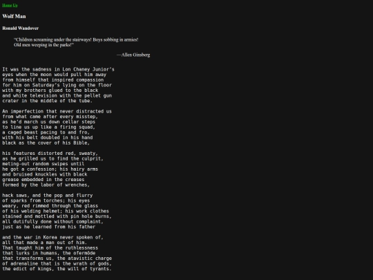 poetry/wolf-man screenshot