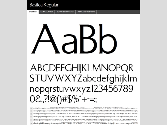 webfontkit-20250923-023128/basilea_regular-demo screenshot