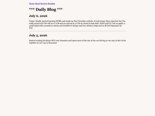 blog screenshot