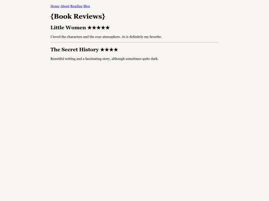 reviews screenshot