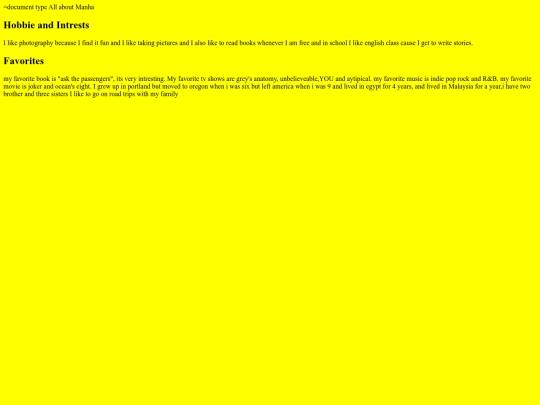 aboutme screenshot