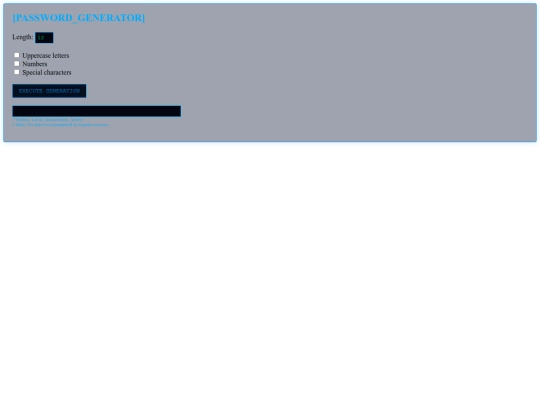 tools/password_generator screenshot
