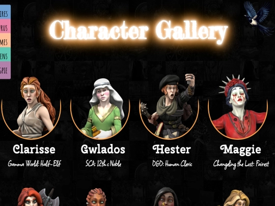 games/charactergallery screenshot