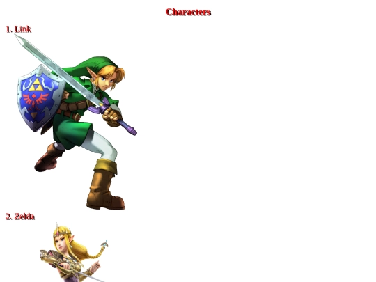 Characters screenshot