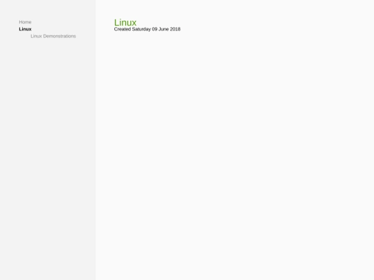Linux screenshot