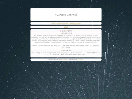 dreamjournal screenshot