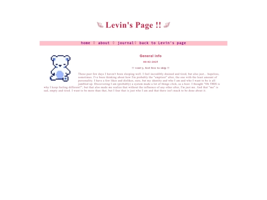 levinsjournal screenshot
