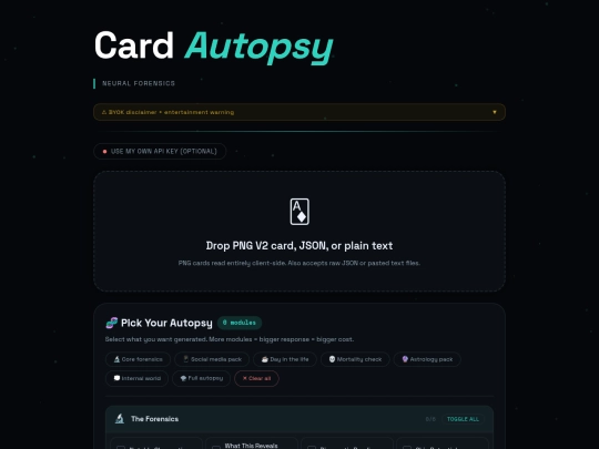 card-autopsy screenshot