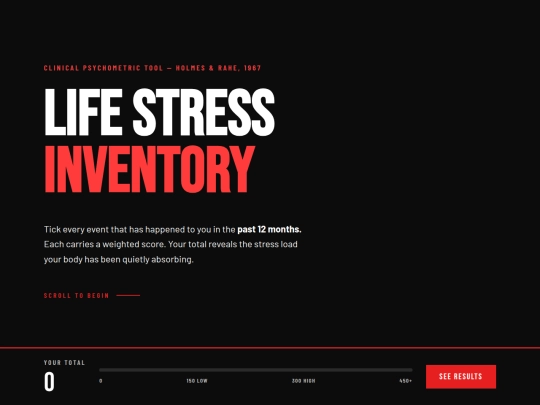 life-stress-inventory screenshot