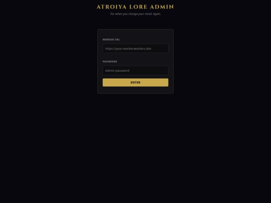 lore/admin screenshot