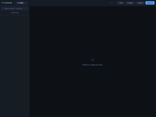 lore/lorebook_editor (5) screenshot