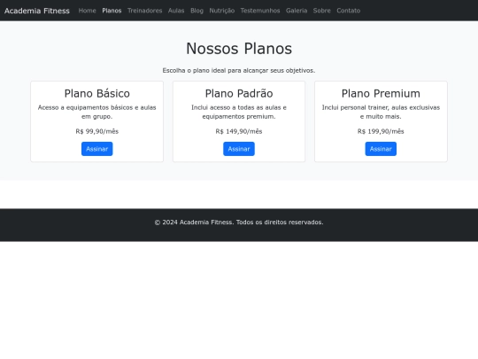 Atividade prática avaliativa - Bootstrap/planos screenshot