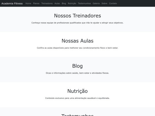 Atividade prática avaliativa - Bootstrap/treinadores screenshot