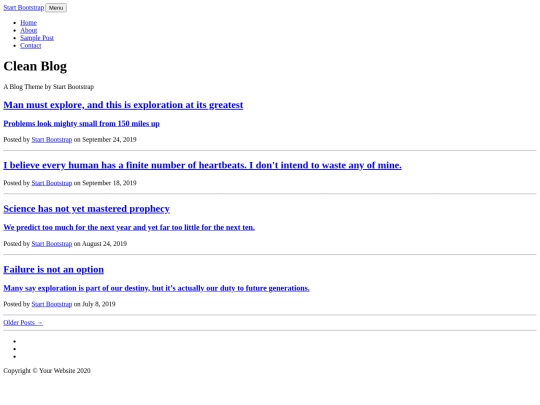 index screenshot