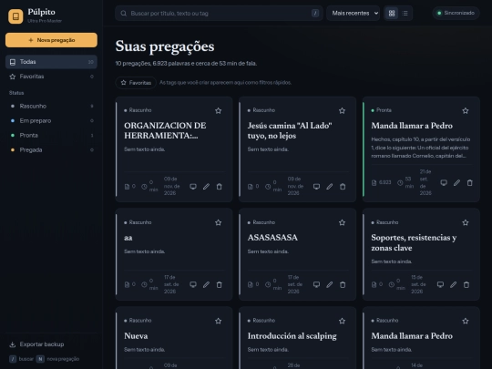 pregacoes screenshot