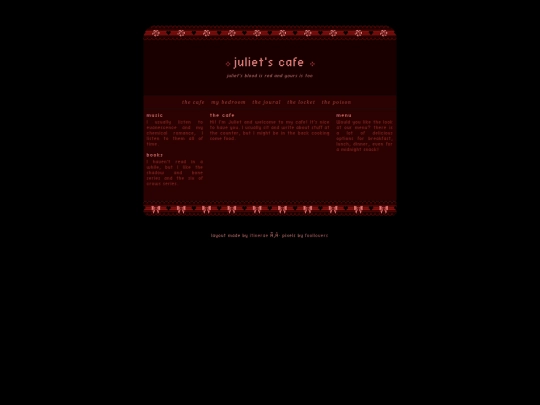 juliets-cafe screenshot