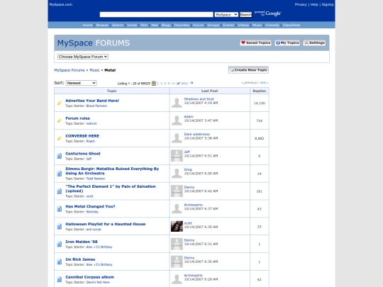 metalmyspaceforum screenshot