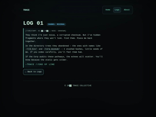 logs/log-01 screenshot
