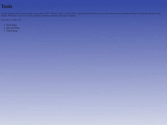 tools screenshot