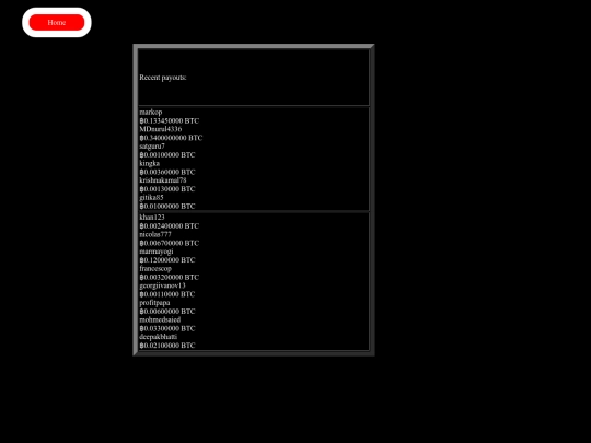 recent payouts screenshot