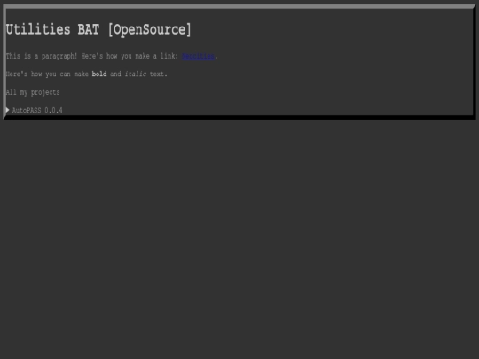 index screenshot