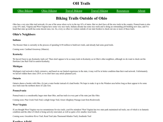 trails/travel/bike screenshot