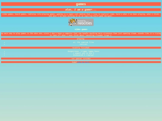 games screenshot