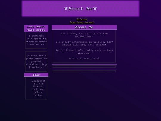 about-me screenshot