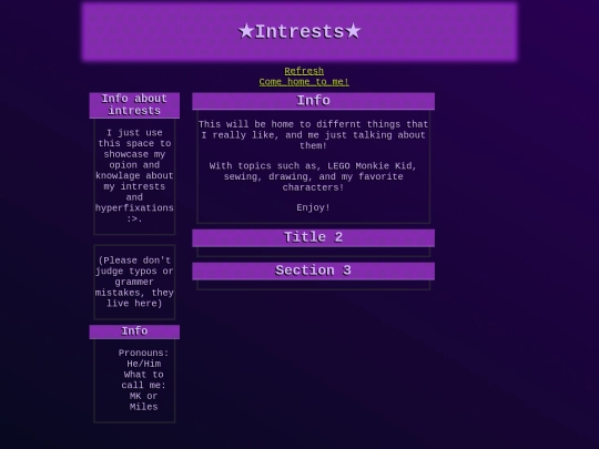 interests screenshot